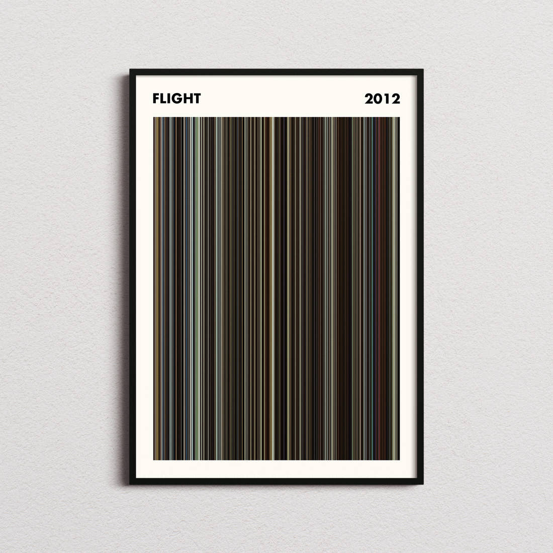 Flight Movie Barcode Poster - Simplified