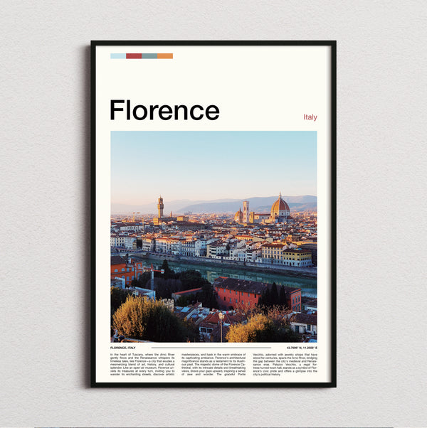 Florence - Duomo And City Skyline - Travel Print