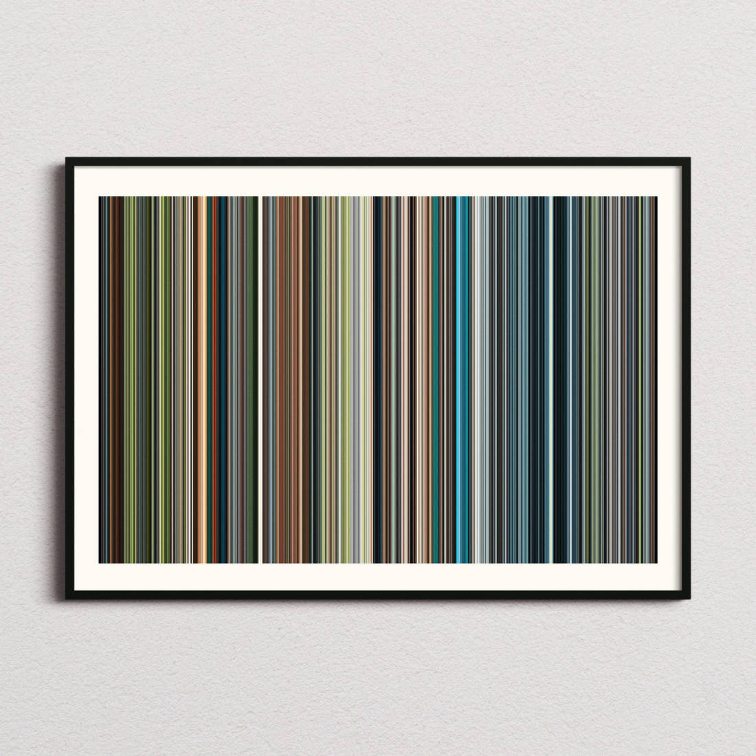 Flow Movie Barcode Poster - Barcode Only
