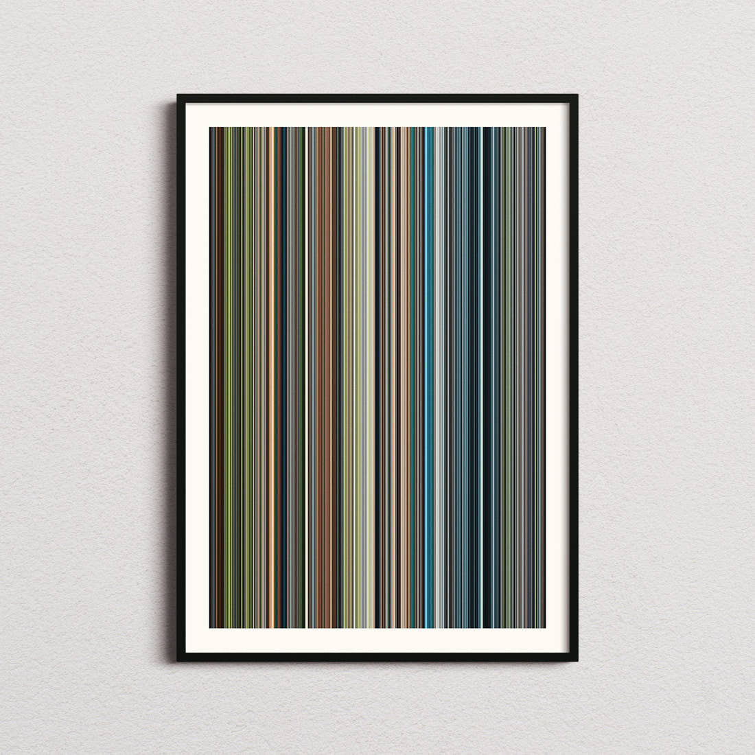 Flow Movie Barcode Poster - Barcode Only