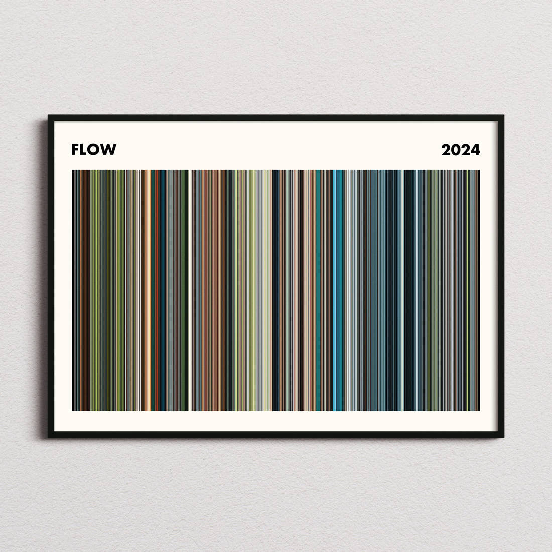 Flow Movie Barcode Poster - Simplified