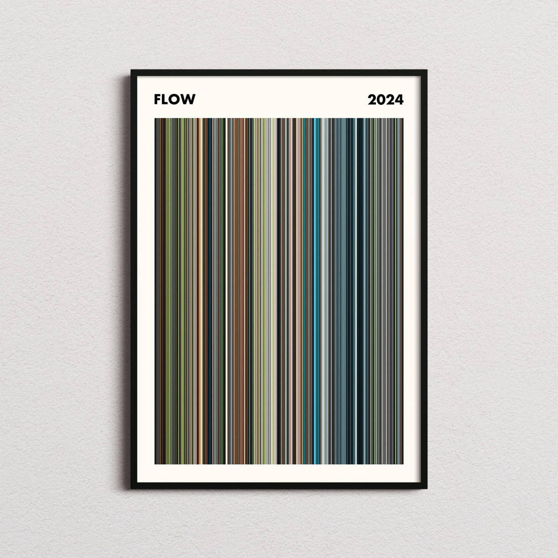 Flow Movie Barcode Poster - Simplified