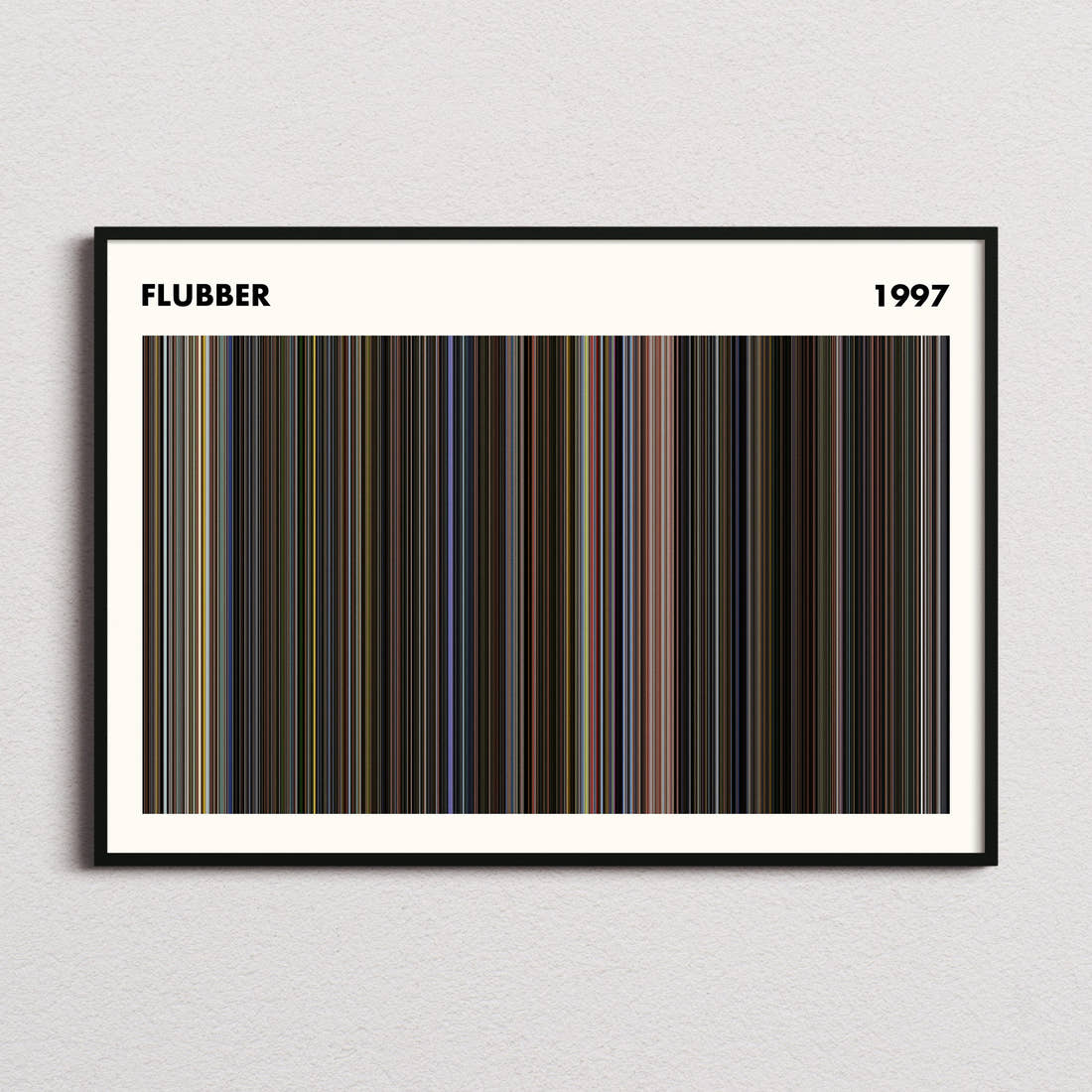 Flubber Movie Barcode Poster - Simplified