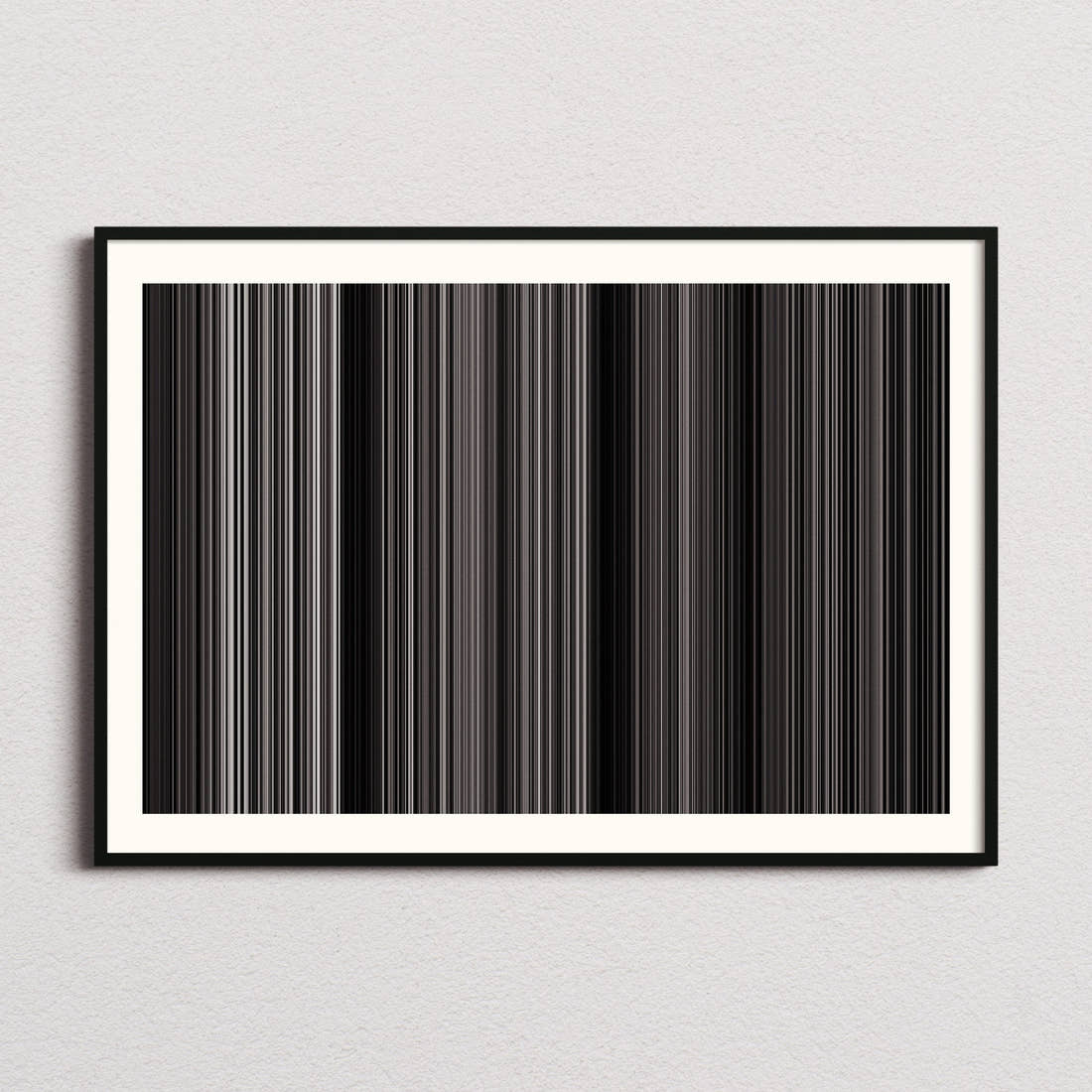 Following Movie Barcode Poster - Barcode Only