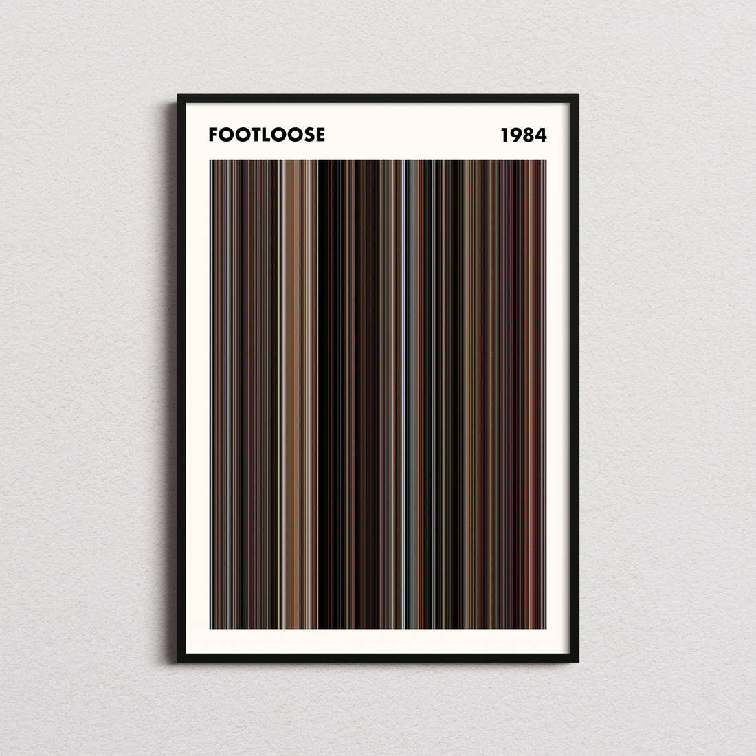 Footloose Movie Barcode Poster - Simplified
