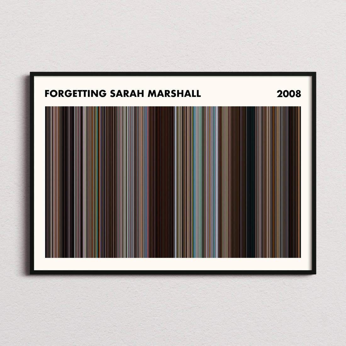 Forgetting Sarah Marshall Movie Barcode Poster - Simplified