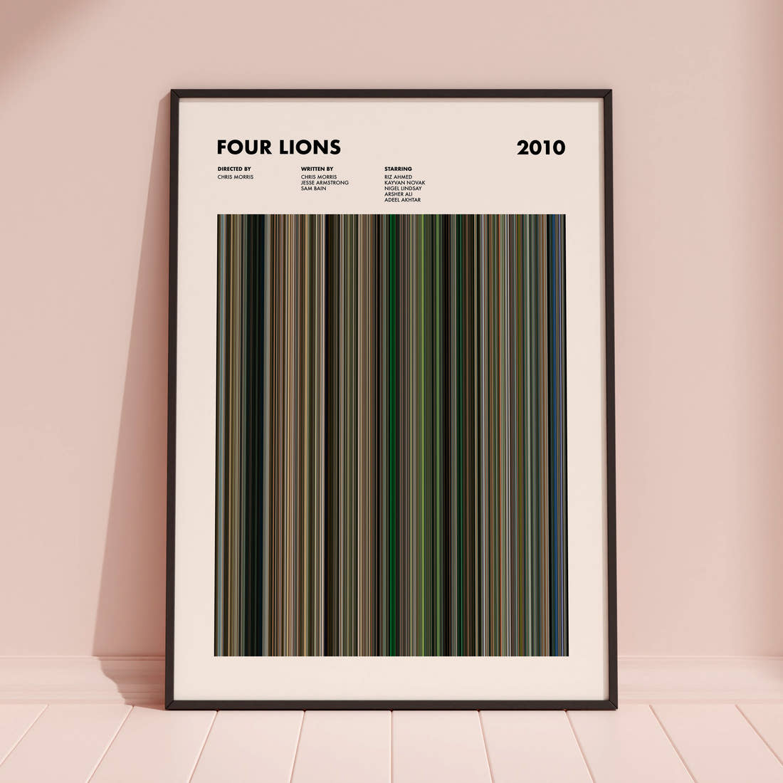 Four Lions Movie Barcode Poster