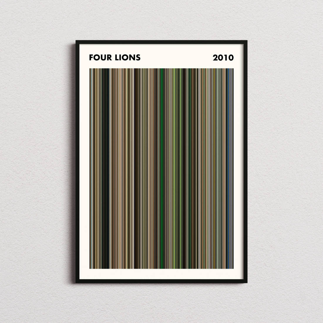 Four Lions Movie Barcode Poster - Simplified