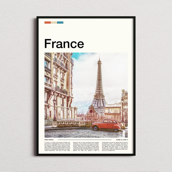 France - Eiffel Tower - Travel Print