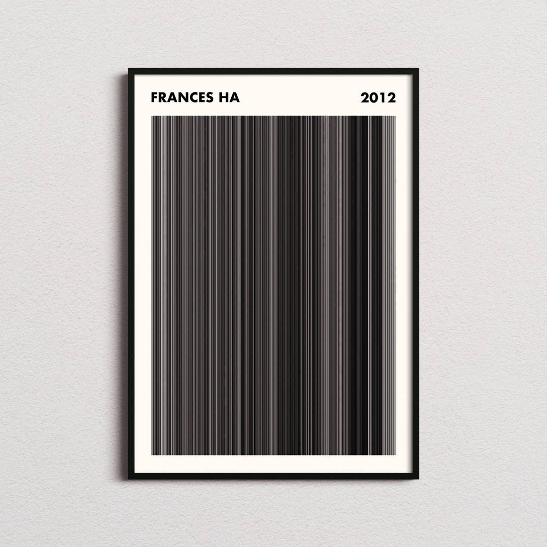 Frances Ha Movie Barcode Poster - Simplified