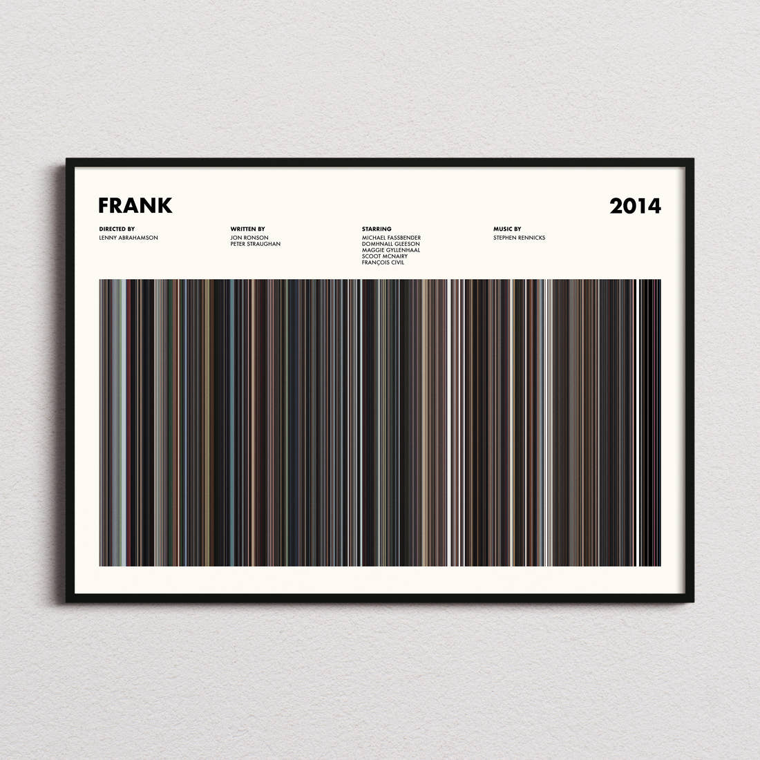 Frank Movie Barcode Poster