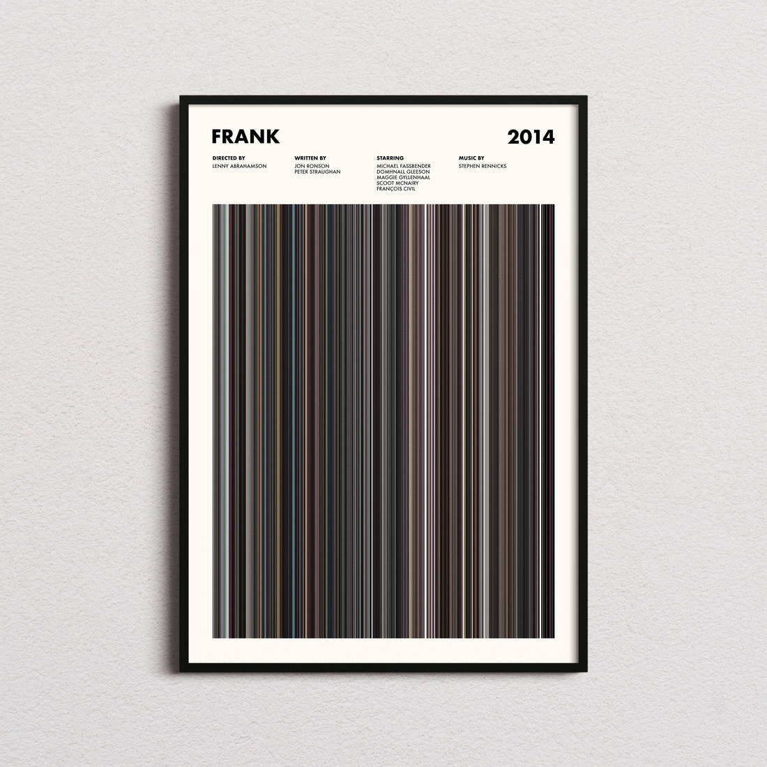 Frank Movie Barcode Poster