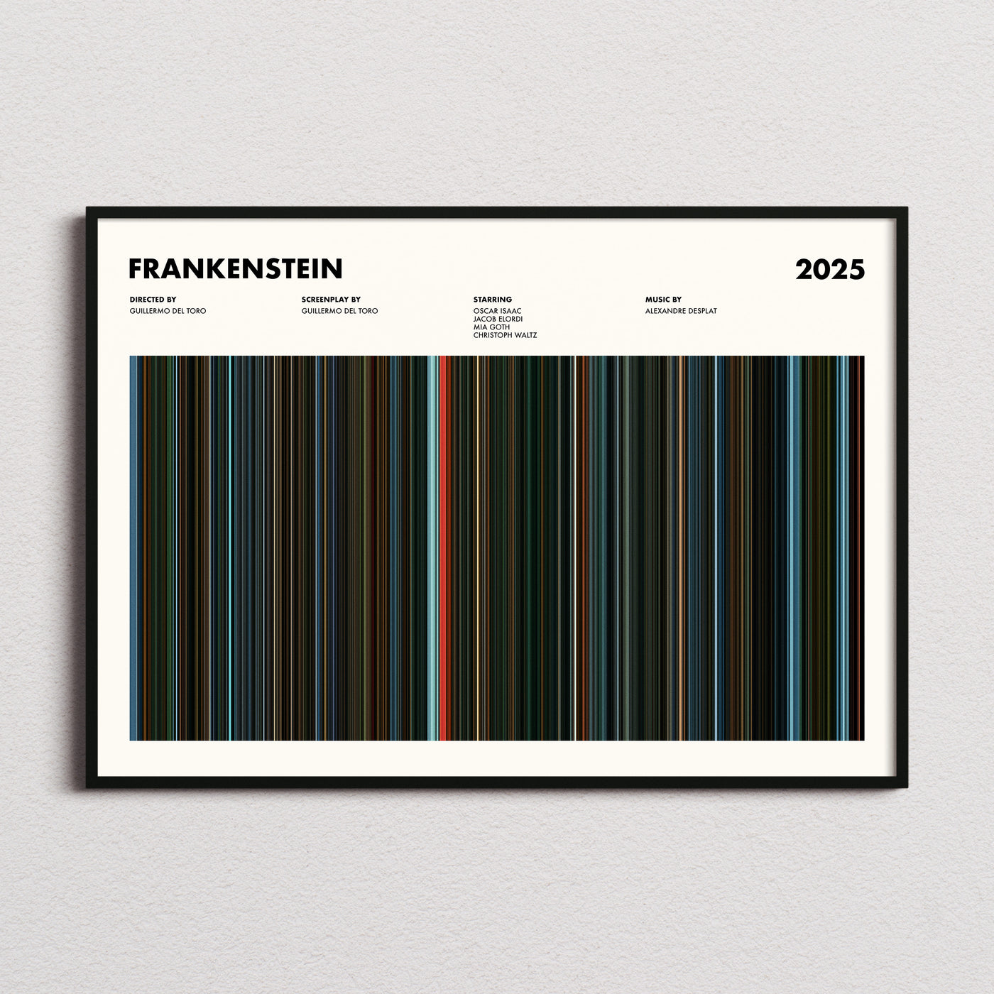 Frankenstein Movie Barcode Poster