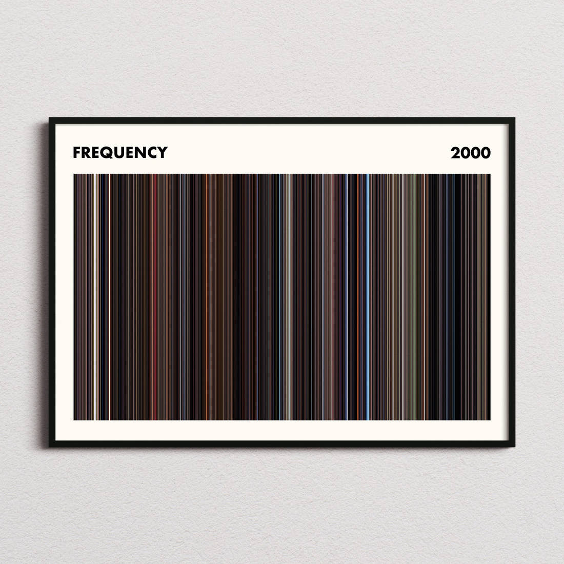 Frequency Movie Barcode Poster - Simplified