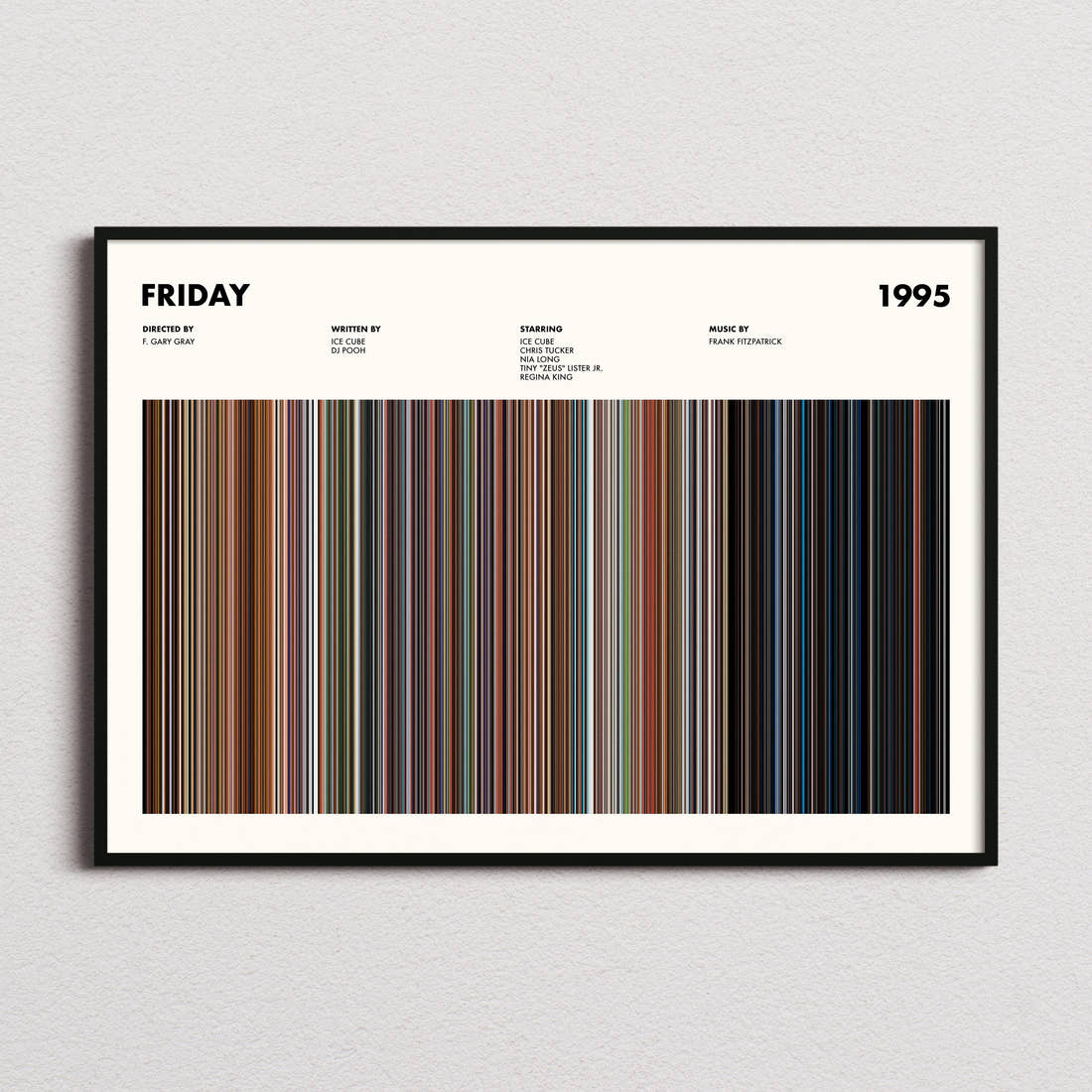 Friday Movie Barcode Poster