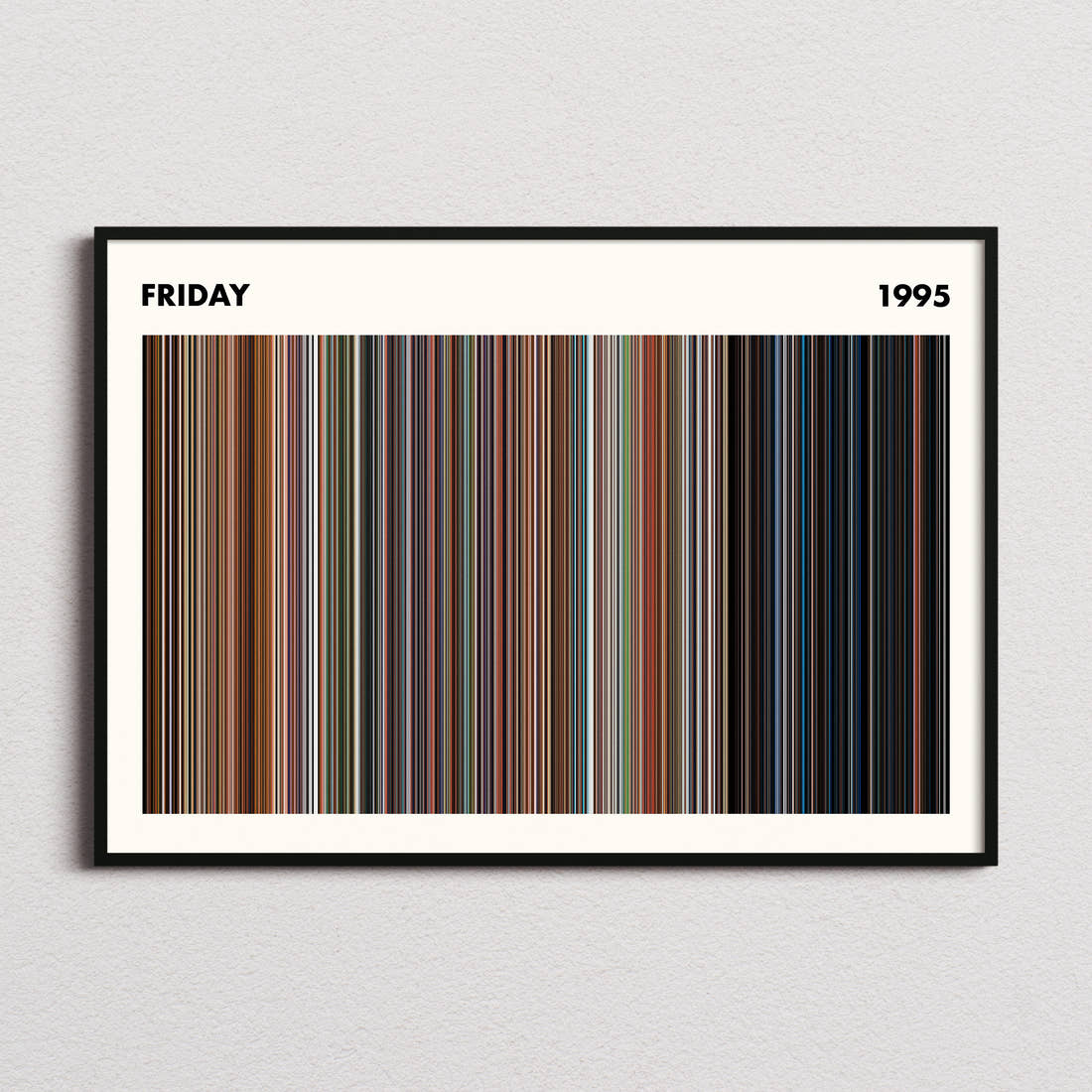 Friday Movie Barcode Poster - Simplified