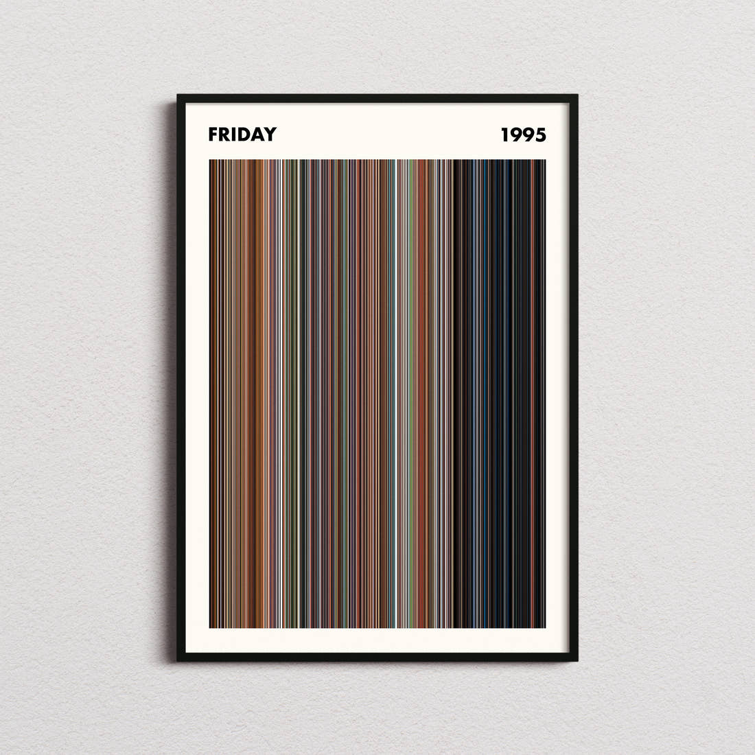 Friday Movie Barcode Poster - Simplified