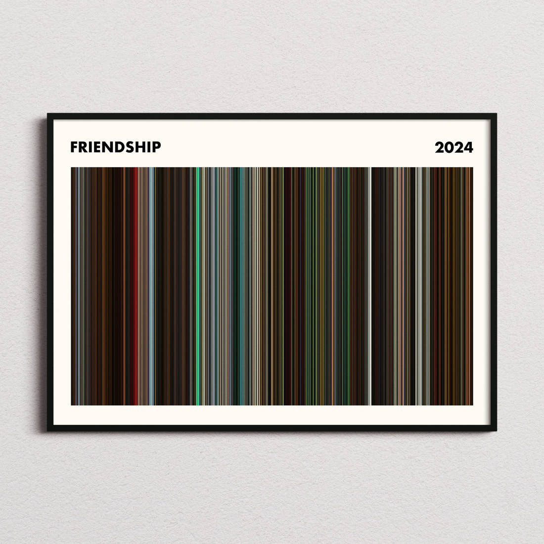 Friendship Movie Barcode Poster - Simplified