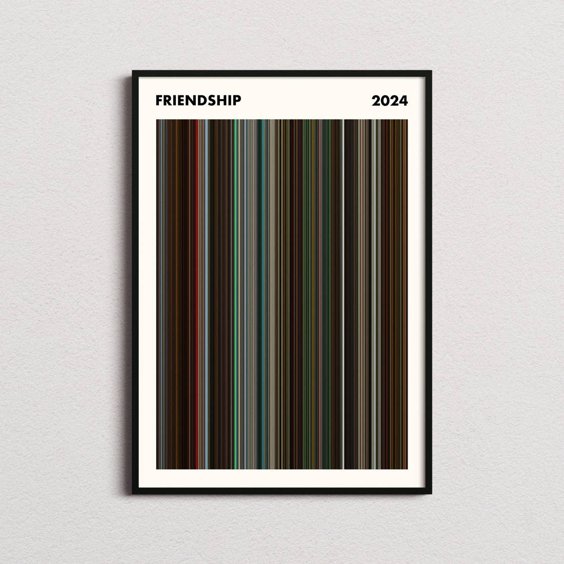 Friendship Movie Barcode Poster - Simplified
