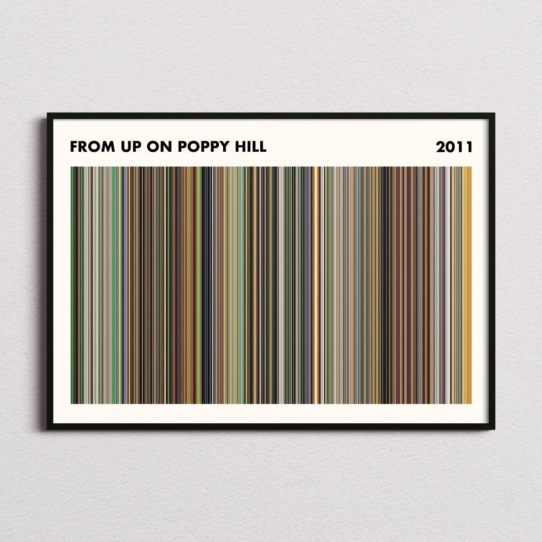 From Up On Poppy Hill Movie Barcode Poster - Simplified