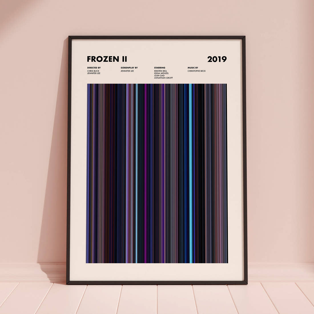 Frozen II Movie Barcode Poster