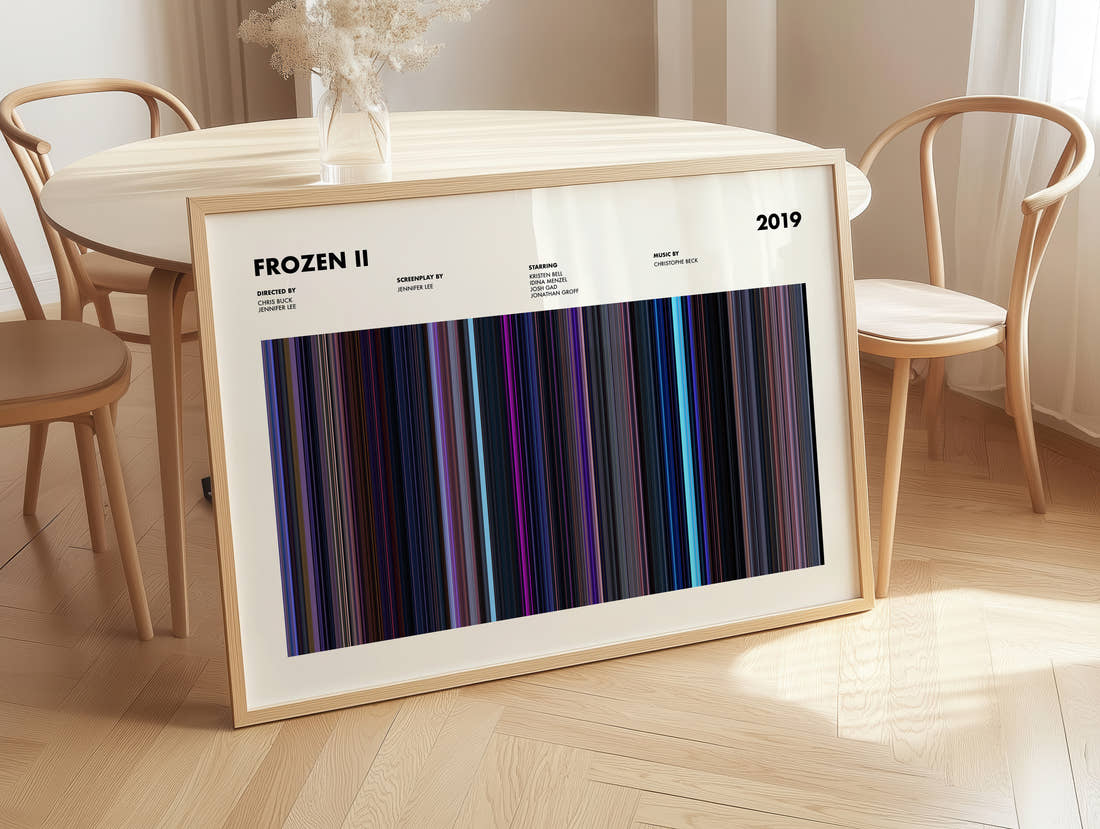 Frozen II Movie Barcode Poster