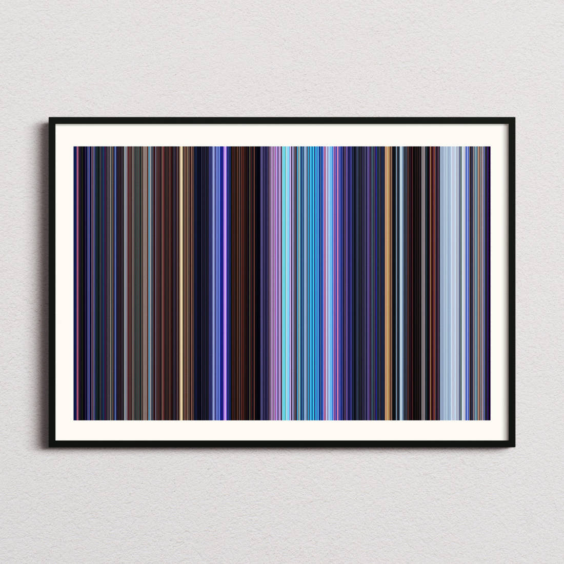 Frozen Movie Barcode Poster - Barcode Only