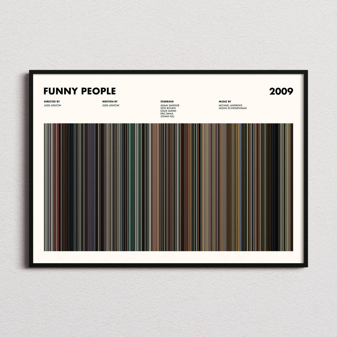 Funny People Movie Barcode Poster