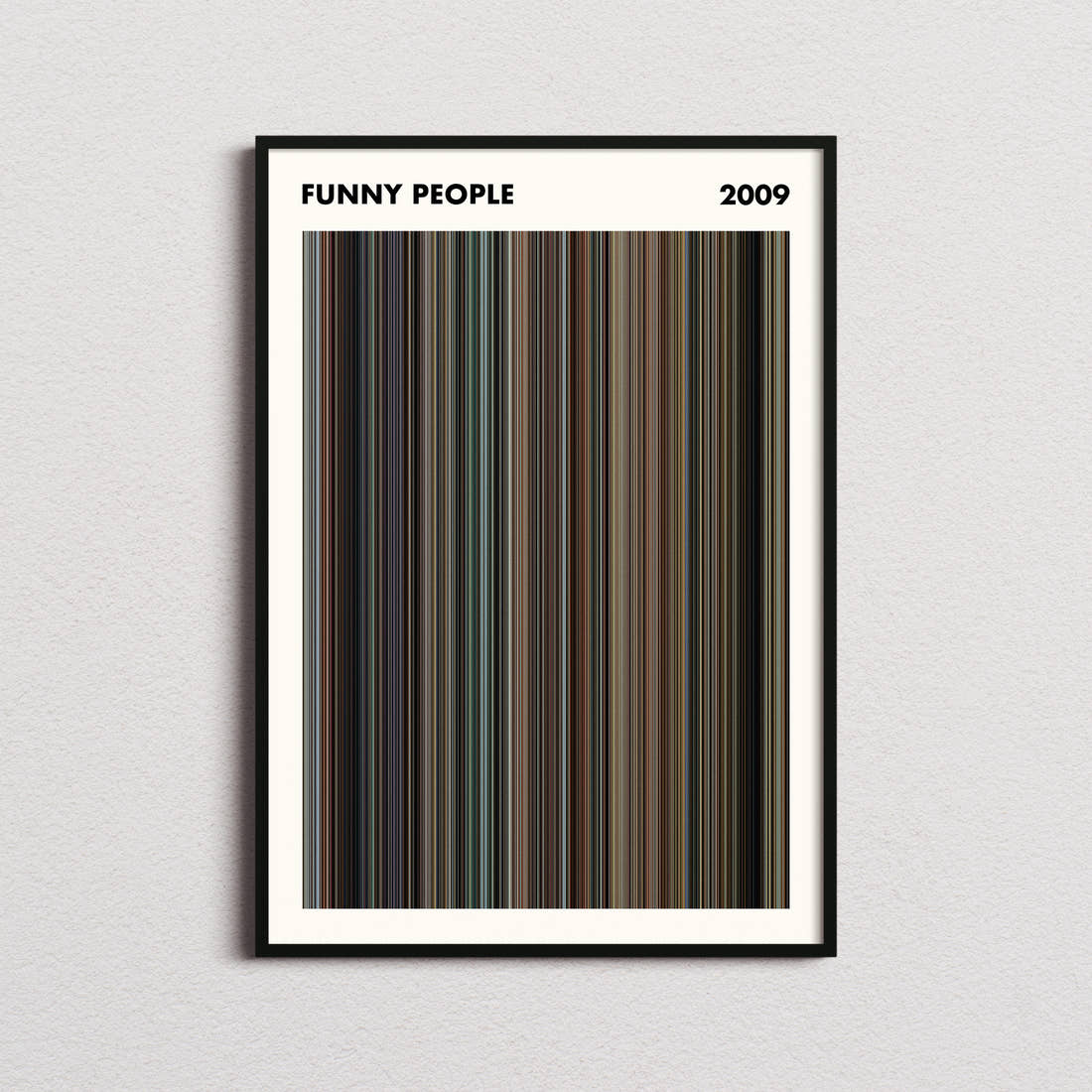 Funny People Movie Barcode Poster - Simplified