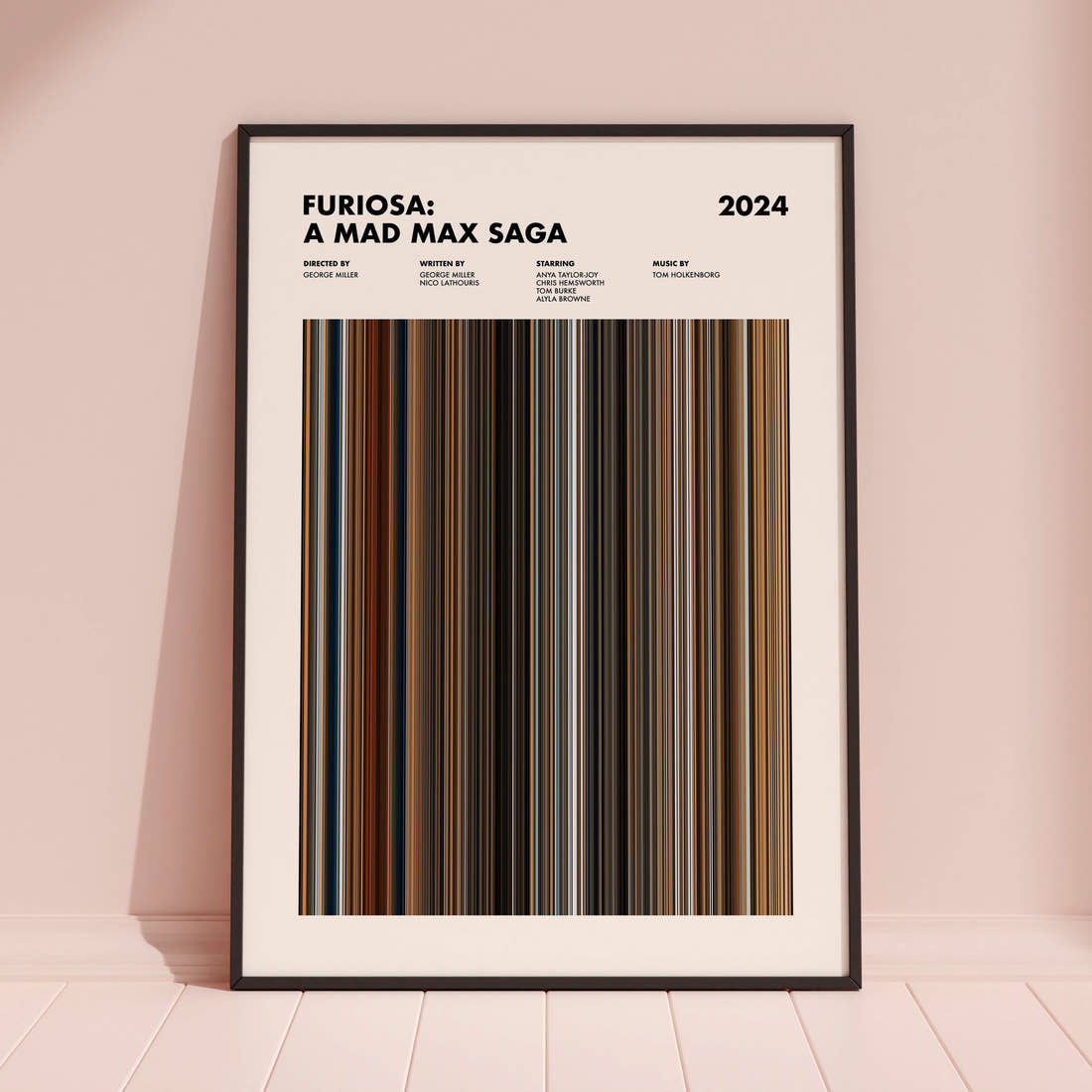 Furiosa: A Mad Max Saga Movie Barcode Poster