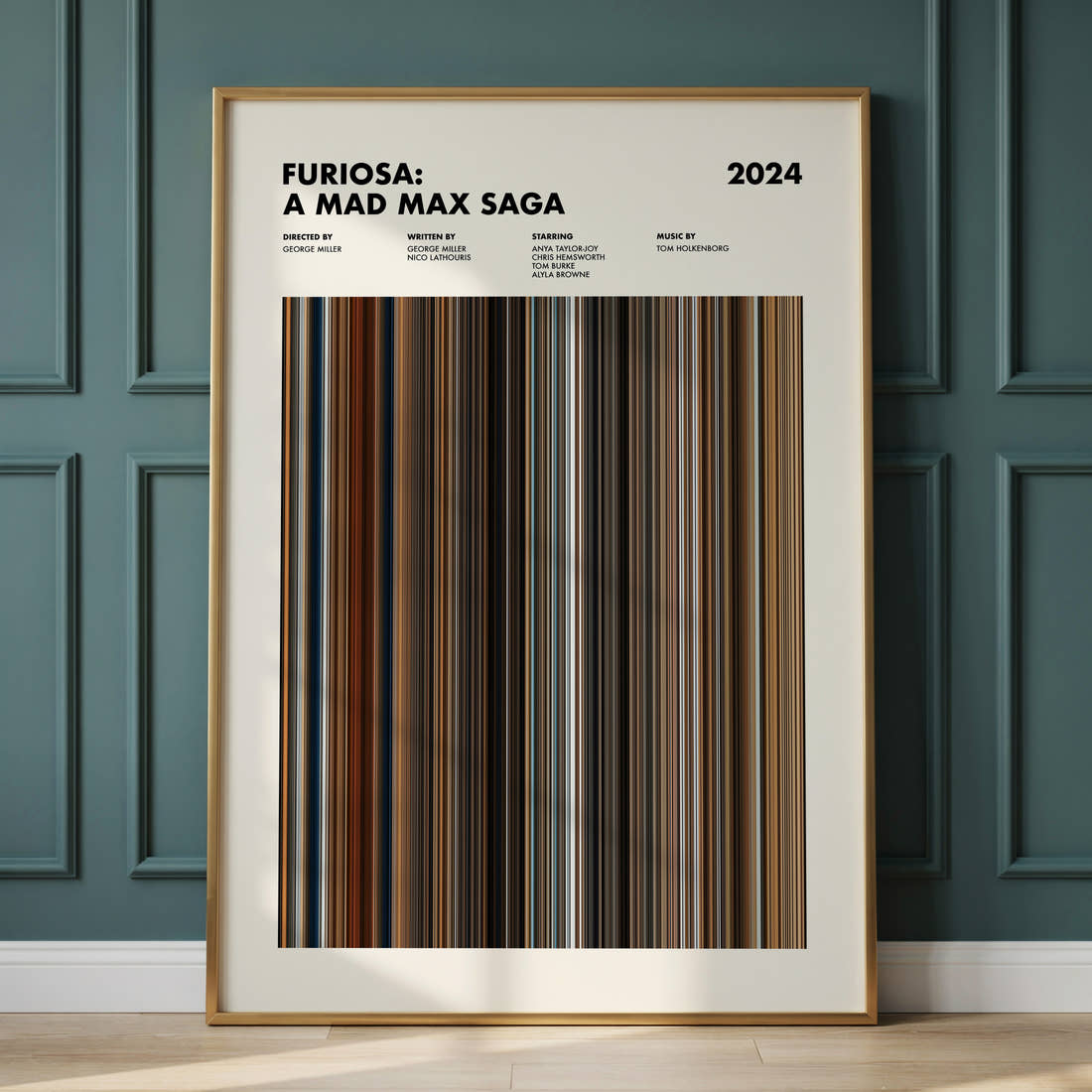 Furiosa: A Mad Max Saga Movie Barcode Poster