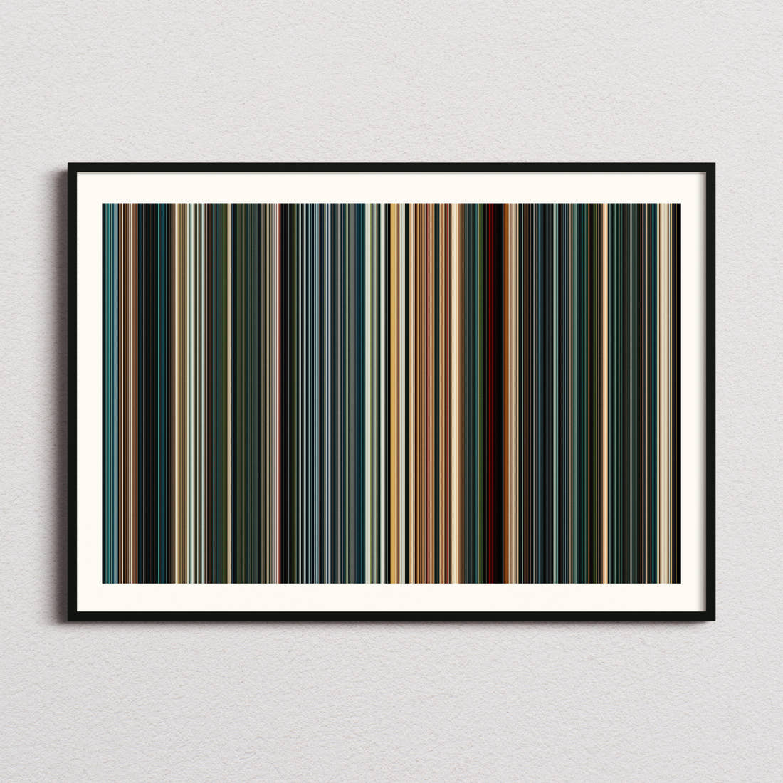 Furious 7 Movie Barcode Poster - Barcode Only