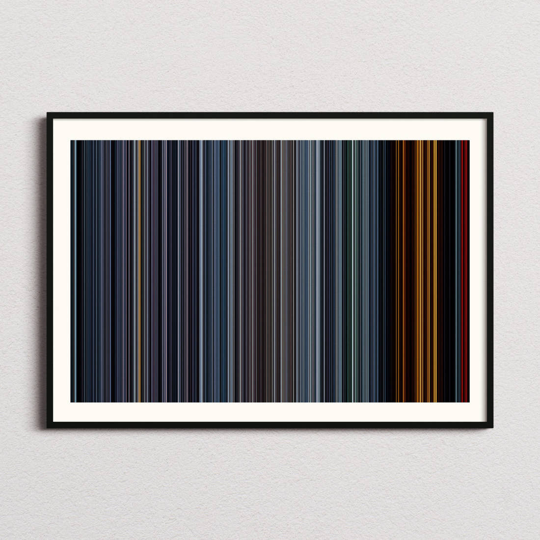 Fury Movie Barcode Poster - Barcode Only
