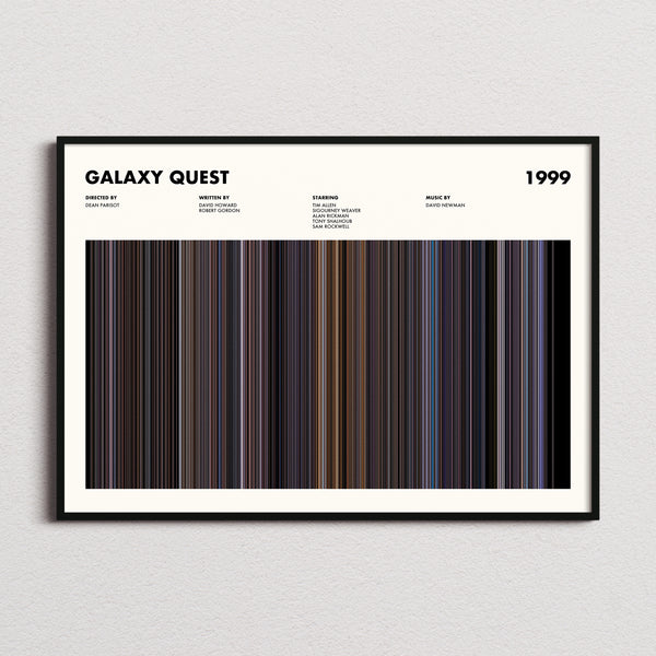 Galaxy Quest Movie Barcode Poster