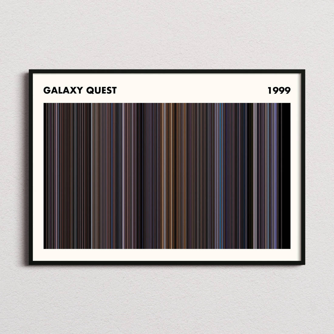 Galaxy Quest Movie Barcode Poster - Simplified