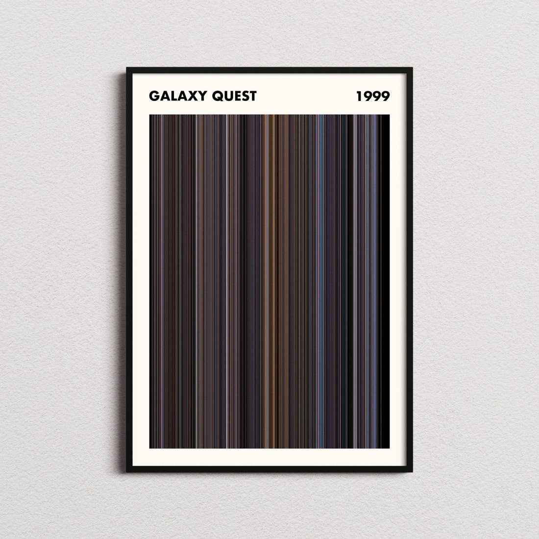 Galaxy Quest Movie Barcode Poster - Simplified