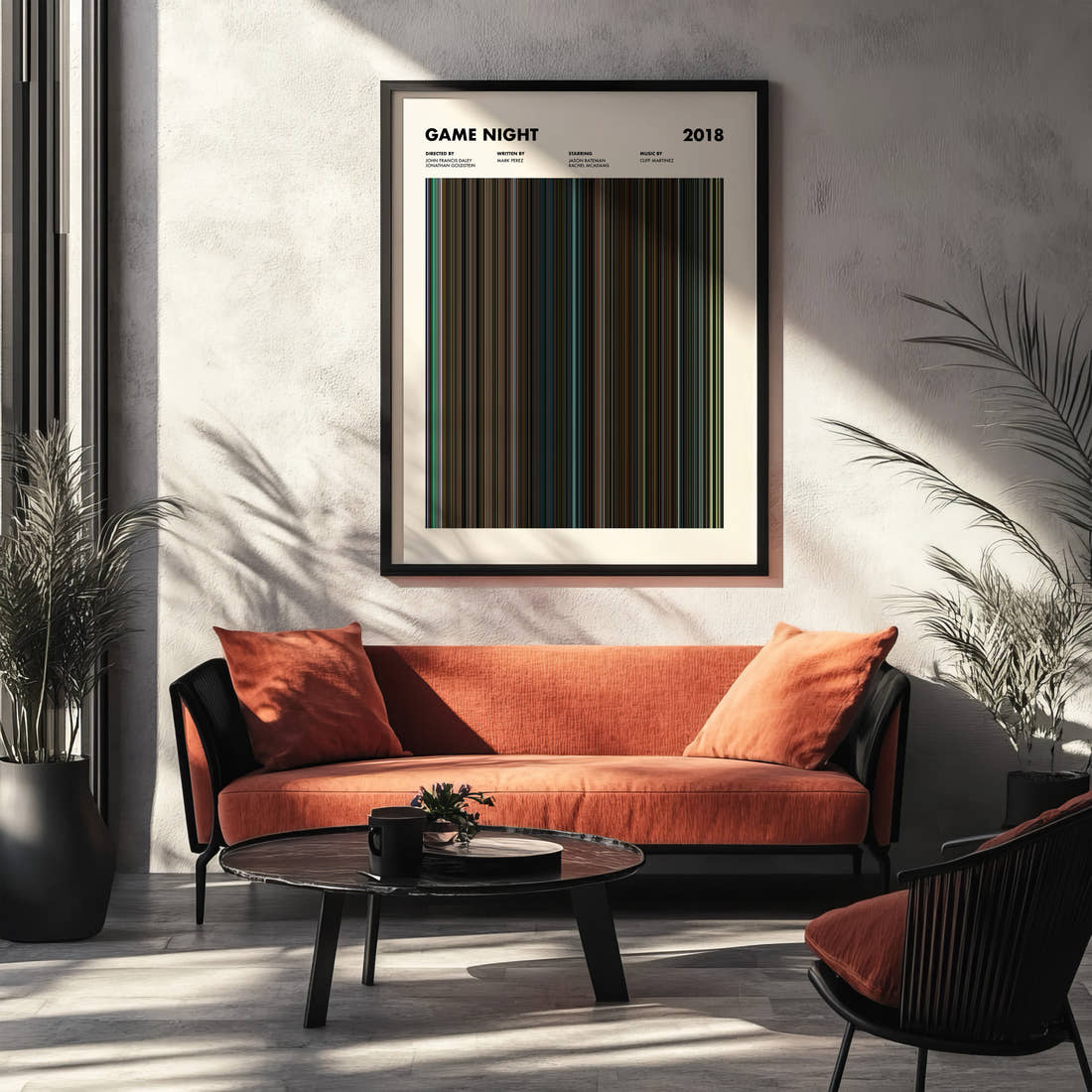Game Night Movie Barcode Poster