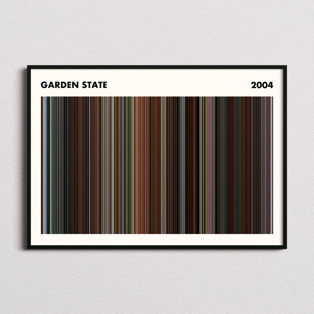 Garden State Movie Barcode Poster - Simplified