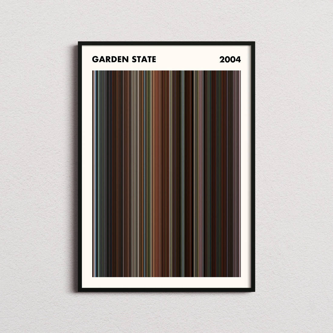 Garden State Movie Barcode Poster - Simplified