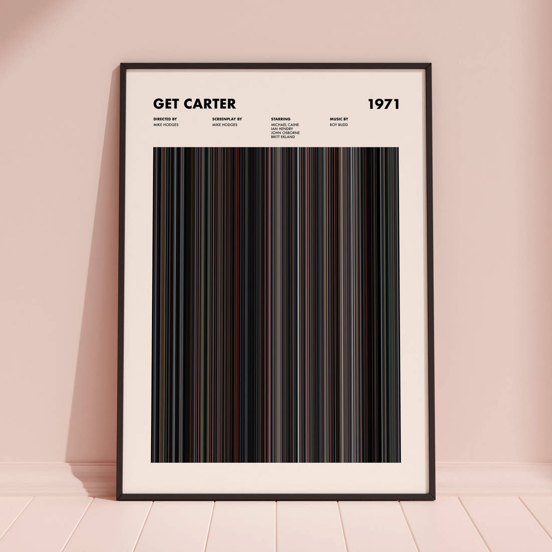Get Carter Movie Barcode Poster