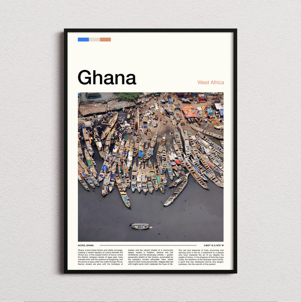 Ghana - Fishing Boats - Travel Print
