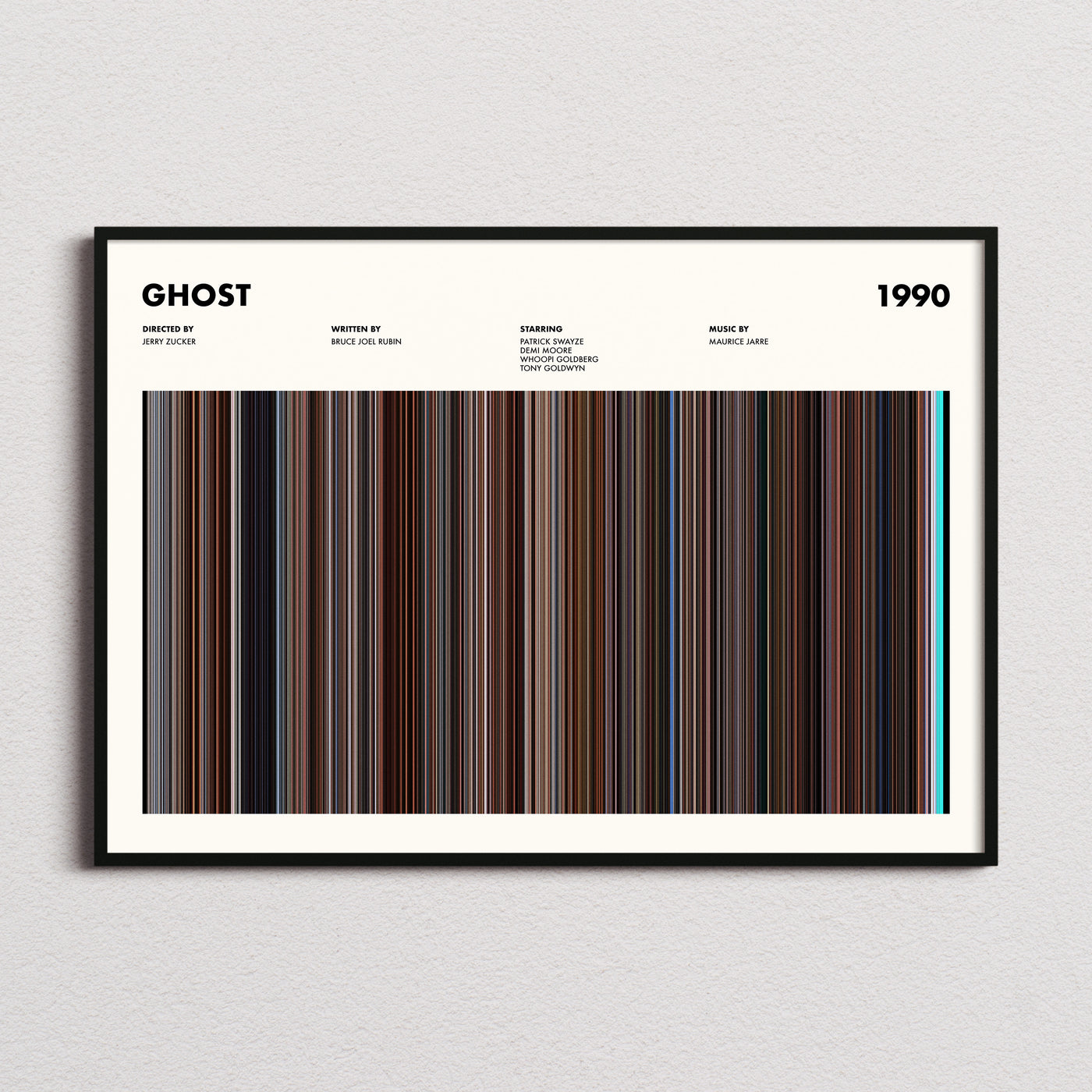 Ghost Movie Barcode Poster