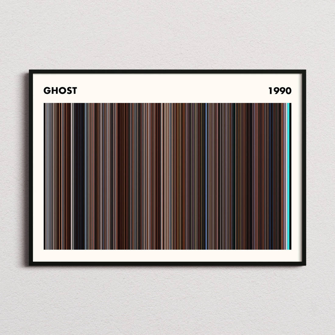 Ghost Movie Barcode Poster - Simplified