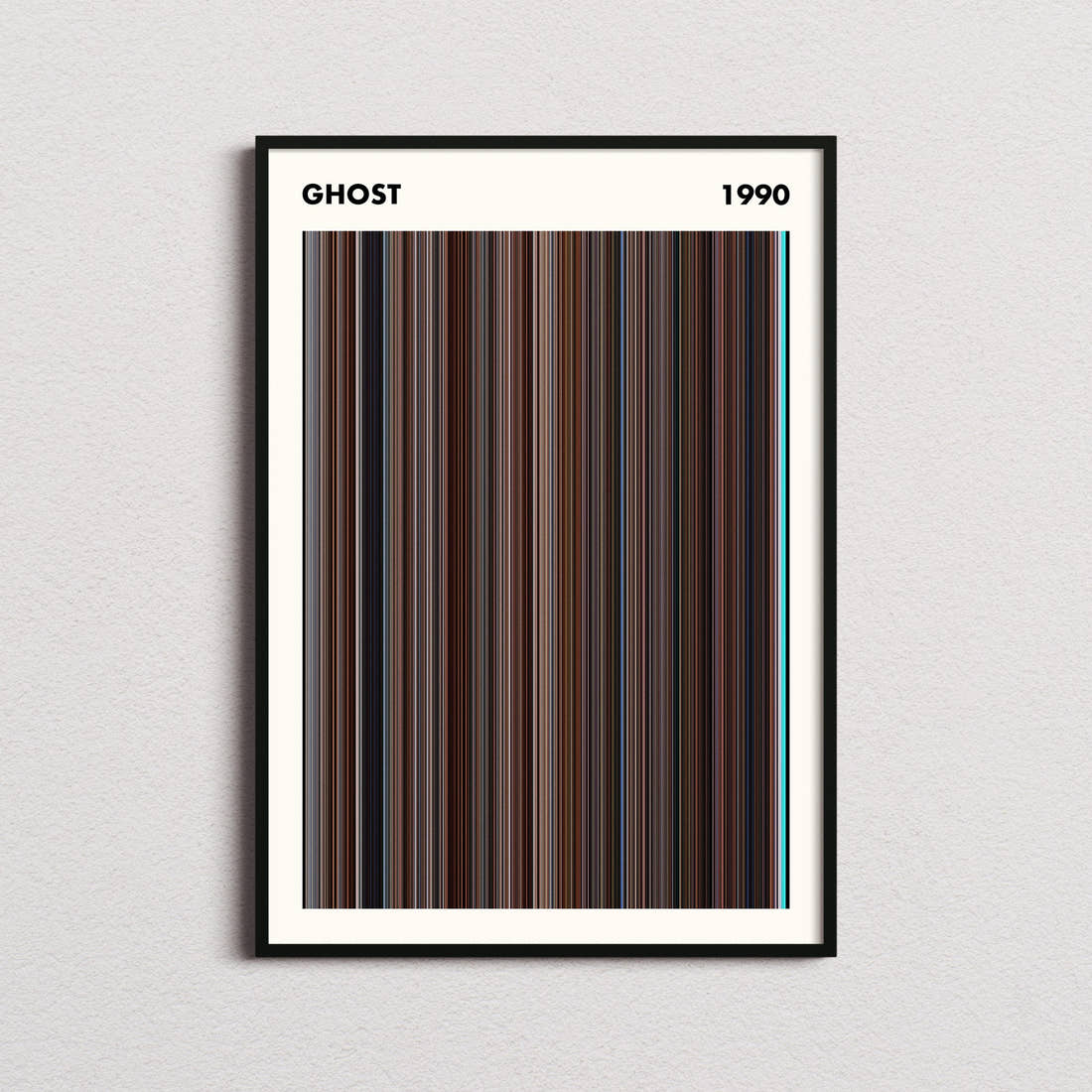 Ghost Movie Barcode Poster - Simplified