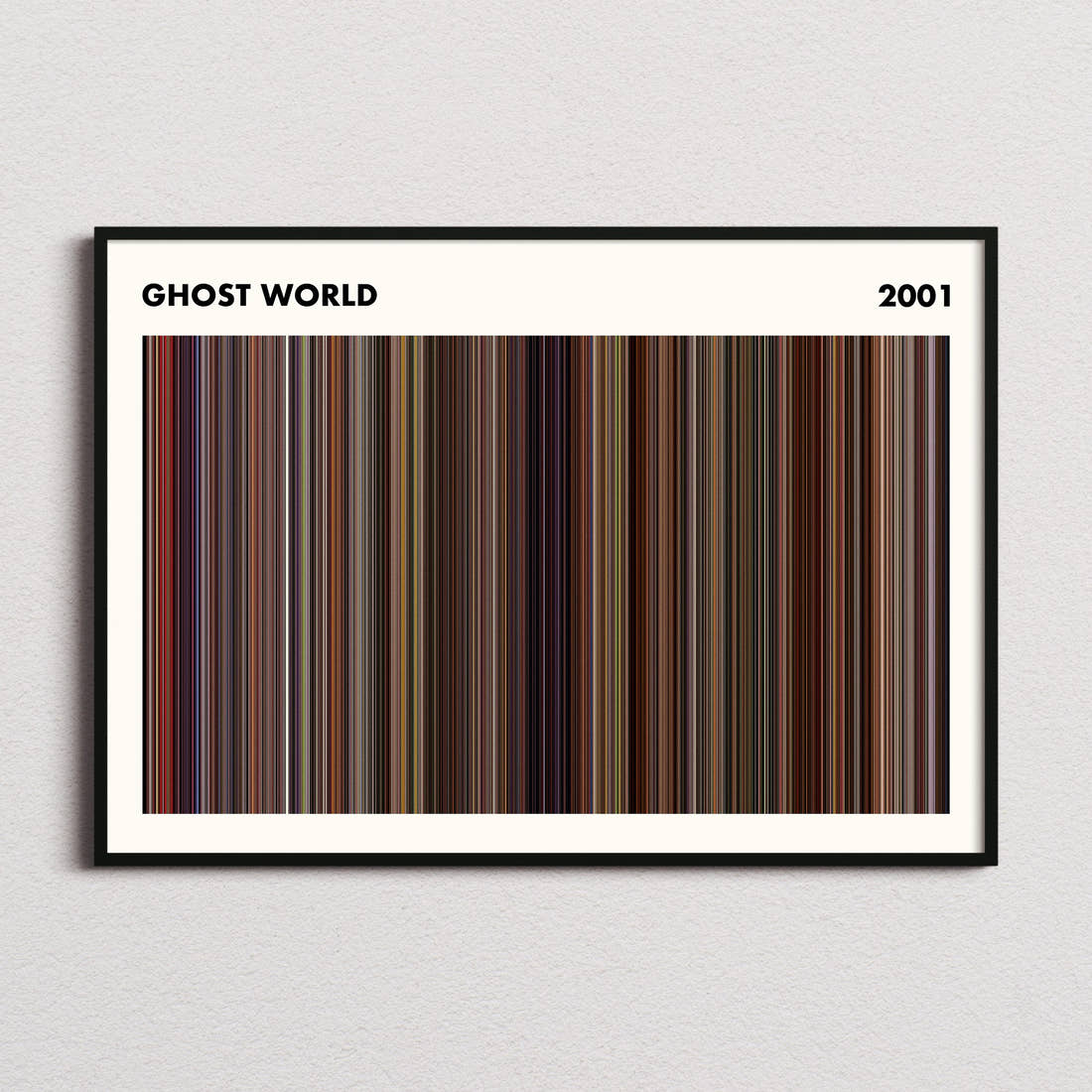 Ghost World Movie Barcode Poster - Simplified