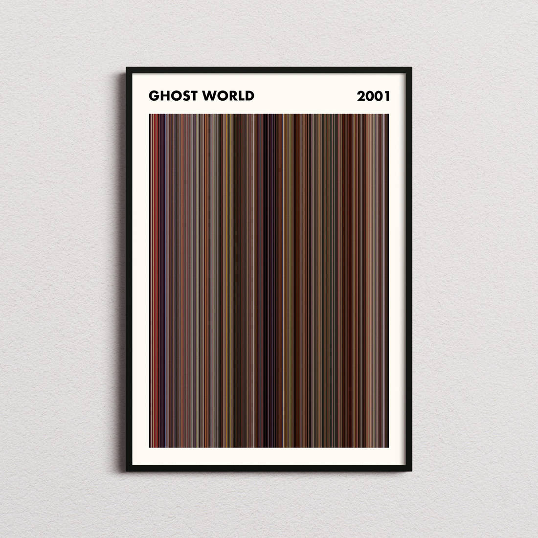 Ghost World Movie Barcode Poster - Simplified