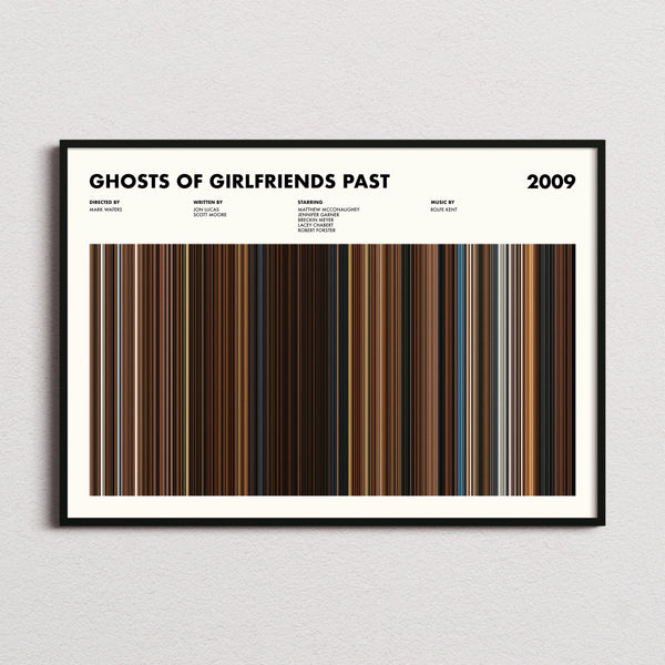Ghosts of Girlfriends Past Movie Barcode Poster
