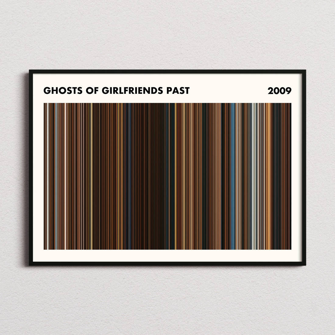 Ghosts of Girlfriends Past Movie Barcode Poster - Simplified