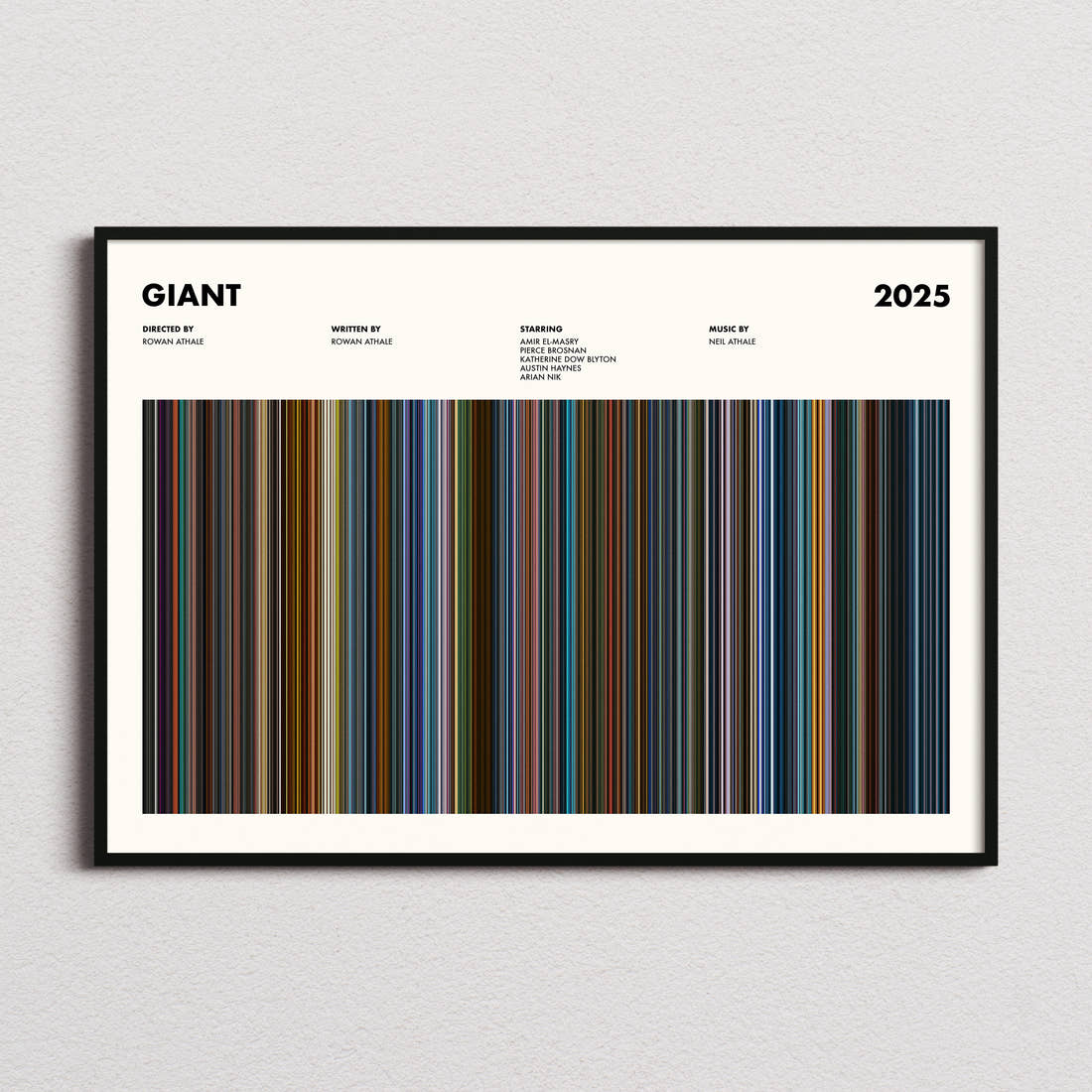 Giant Movie Barcode Poster