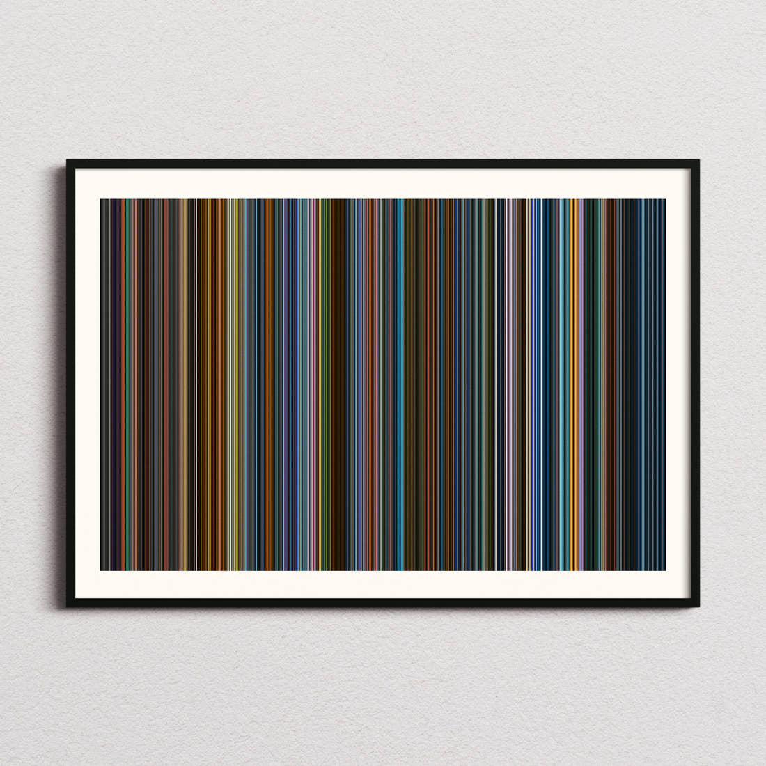 Giant Movie Barcode Poster - Barcode Only